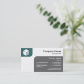 Panels - Moss Green und Grau Visitenkarte (Stehend Vorderseite)