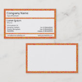 Panels - Orange Marbling Visitenkarte (Vorne/Hinten)