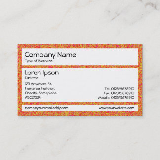 Panels - Orange Marbling Visitenkarte