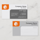 Panels - Orange und Grau Visitenkarte (Vorne/Hinten)