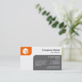 Panels - Orange und Grau Visitenkarte (Stehend Vorderseite)