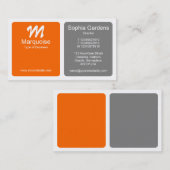 Panels - Orange und Grau Visitenkarte (Vorne/Hinten)