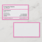Panels - rosa gebürstet visitenkarte (Vorne/Hinten)