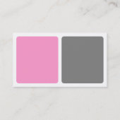 Panels - Rosa, Grau und Weiß Visitenkarte (Rückseite)