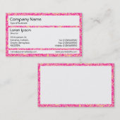 Panels - rosa Impressionismus Visitenkarte (Vorne/Hinten)