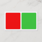 Panels - Rot mit Frühlinggrün Visitenkarte (Rückseite)