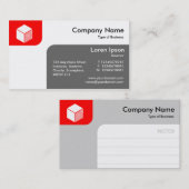 Panels - rot und grau visitenkarte (Vorne/Hinten)