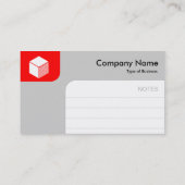 Panels - rot und grau visitenkarte (Rückseite)