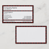 Panels - Rote und schwarze Linien Visitenkarte (Vorne/Hinten)