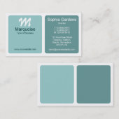 Panels - Schatten von Coolen Grünen Visitenkarte (Vorne/Hinten)