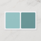 Panels - Schatten von Coolen Grünen Visitenkarte (Rückseite)