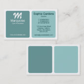 Panels - Schatten von Coolen Grünen Visitenkarte (Vorne/Hinten)