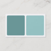 Panels - Schatten von Coolen Grünen Visitenkarte (Rückseite)