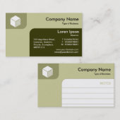 Panels - Schatten von Khaki und Olive Visitenkarte (Vorne/Hinten)