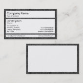 Panels - verblasster Schwarzer Denim Visitenkarte (Vorne/Hinten)