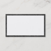 Panels - verblasster Schwarzer Denim Visitenkarte (Rückseite)