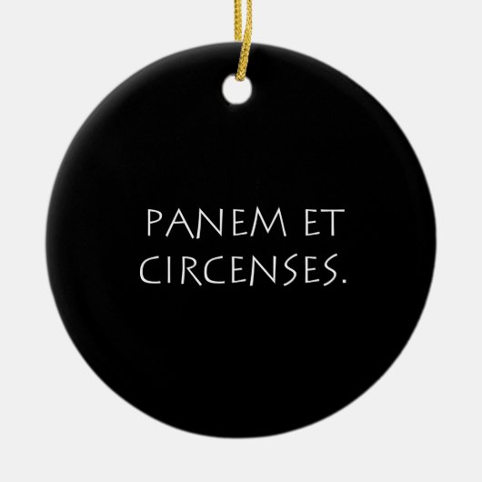 Panem et circenses keramik ornament (Vorne)