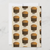 Panettone Character Virtual Christmas Party Einladung (Rückseite)