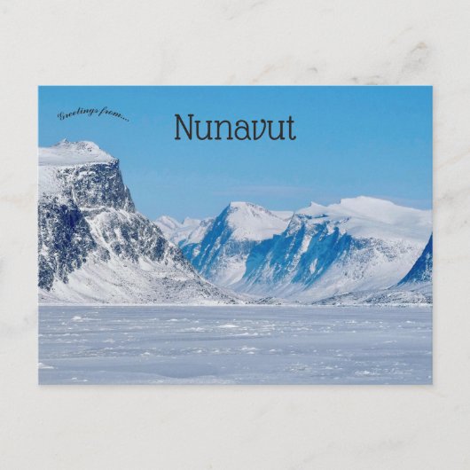 Pang Fjord Nunavut Canada Postkarte (Vorderseite)