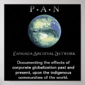 Pangaea Archival Network's Poster (Vorne)