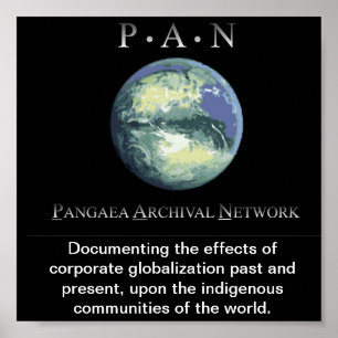 Pangaea das Plakat archivalischen Netzes