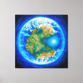 Pangaea und das Tethys Ocean Poster Leinwanddruck (Vorderseite)