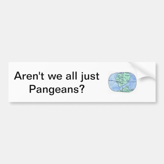 Pangea-Autoaufkleber Autoaufkleber (Vorne)