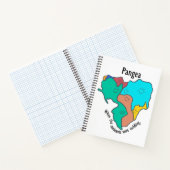 Pangea Continents Cuddling Multicolor Notizblock (Innenseite)