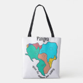 Pangea Continents Cuddling Multicolor Tasche (Rückseite)