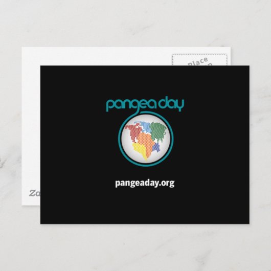 Pangea Day Postcard Postkarte (Vorne/Hinten)