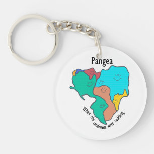Pangea Kontinente Kuscheln Mehrfarbig Schlüsselanhänger