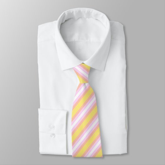 Pangender Flag Neck Tie Krawatte (Gebunden)