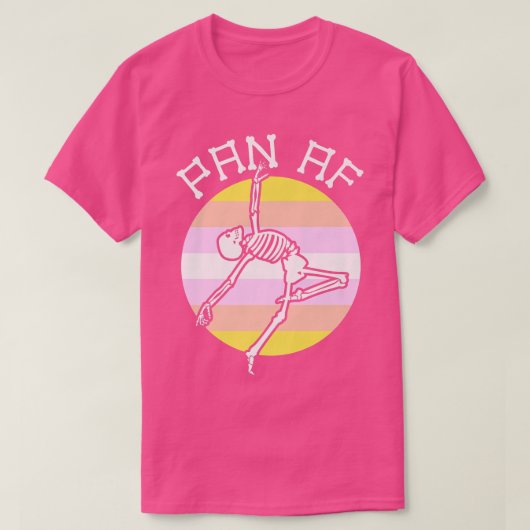 Pangender Gay Skeleton seual Identity Nonbinary T-Shirt (Design vorne)