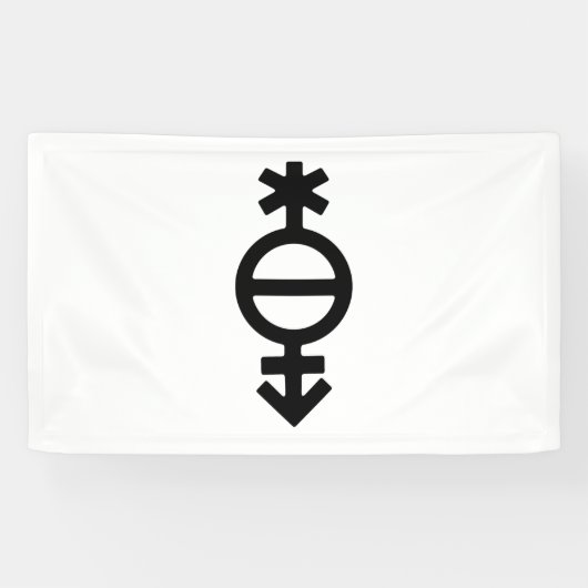 Pangender Gender-Symbol Banner (Horizontal)