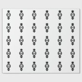 Pangender Gender Symbol Geschenkpapier (Flach)
