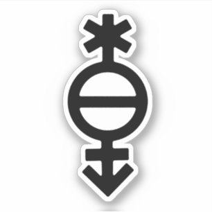 Pangender-Geschlechtssymbol Aufkleber