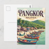 Pangkor-Insel Malaysia Postkarte (Vorne/Hinten)