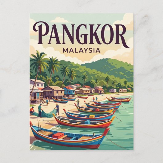 Pangkor-Insel Malaysia Postkarte (Vorderseite)