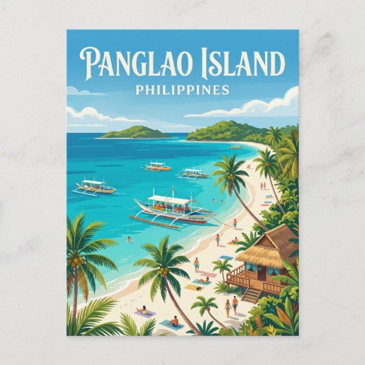 Panglao-Insel Philippinen Postkarte (Vorderseite)