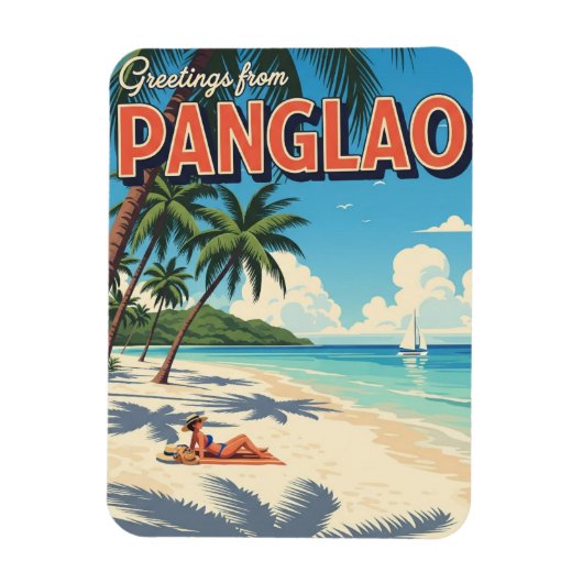 Panglao Island Philippines Travel Magnet (Vertikal)