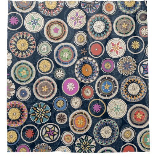 Pango Mandala echo Duschvorhang (Vorderseite)