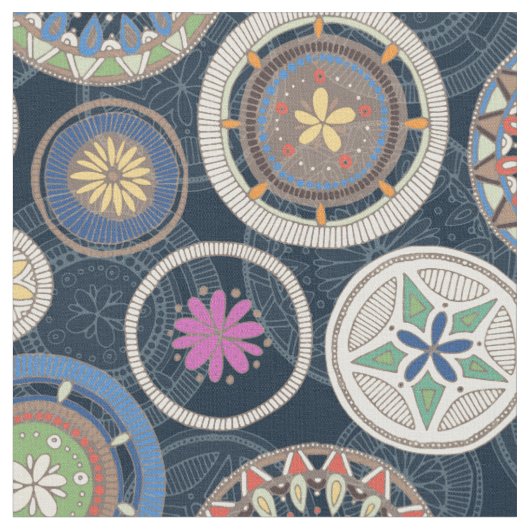 Pango Mandala echo Stoff (Nahaufnahme)