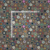 Pango-Mandala-Trüffel Stoff (Kachel)