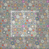 Pango Mandala Zinn Stoff (Kachel)