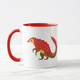 Pangolin Aquarellbild Tasse