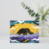 Pangolin Art Postkarte (Stehend Vorderseite)