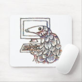 Pangolin auf einem Computer Mousepad (Mit Mouse)