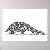 Pangolin auf Patrouillendesign Poster (Vorne)
