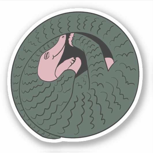 Pangolin Aufkleber (Vorderseite)