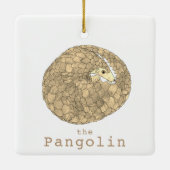 Pangolin-Aufrollbild Keramikornament (Rückseite)